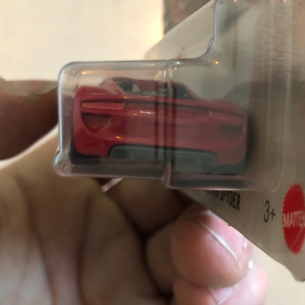 Mattel Matchbox Red Porsche 918 Spyder Toy Car